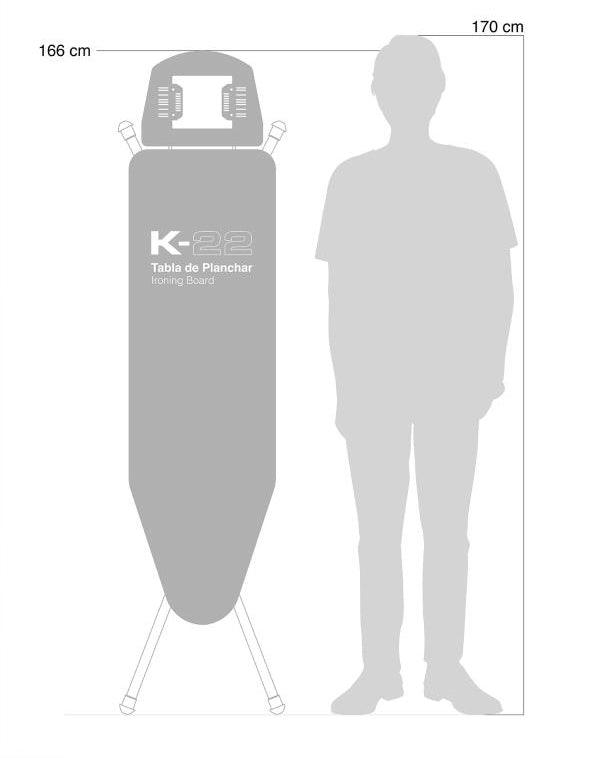 Дошка для прасування Rolser K-22 Black Tube Logos Gris (K06016-2063)