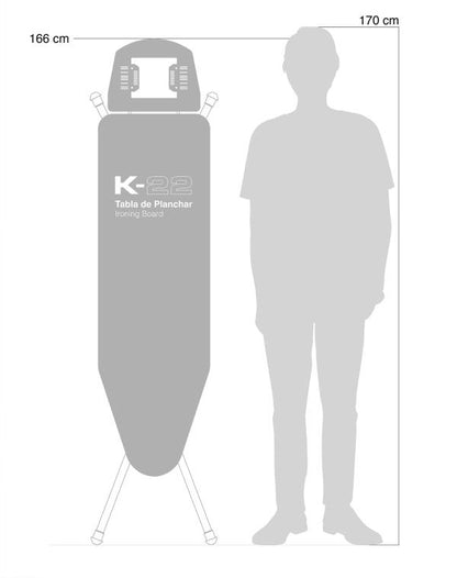 Дошка для прасування Rolser K-22 Black Tube Logos Gris (K06016-2063)