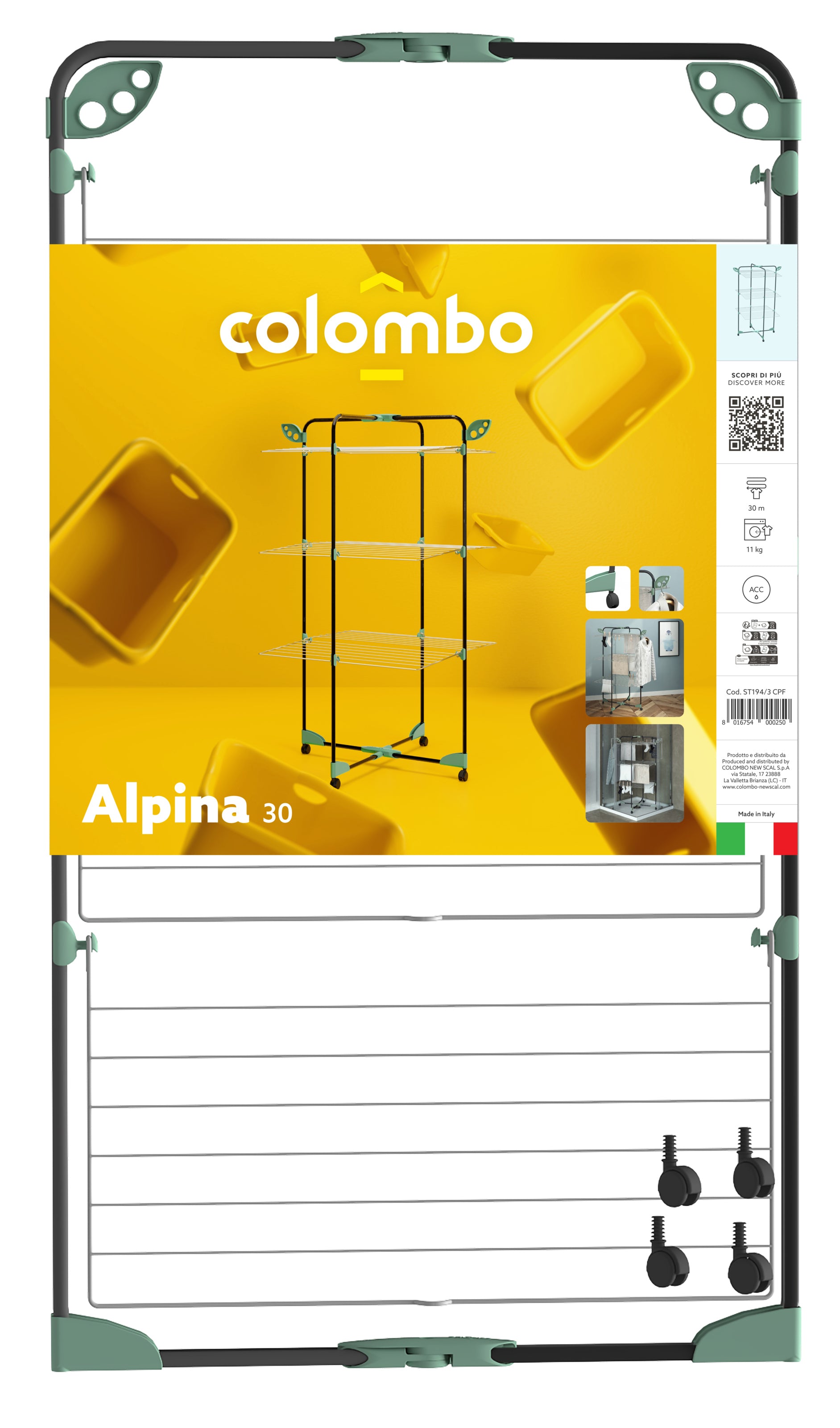 Сушарка для білизни підлогова Colombo Alpina 30 (ST194/3CF) (Special Offer)