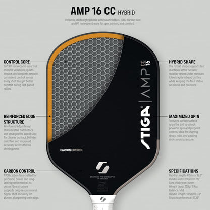 Ракетка для піклболу Stiga AMP CC 16 Hybrid (3202-0318-02)