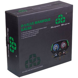 Манометричний колектор 2- вентильний Super Stars ST-B280 + шланги 3шт.x900mm (R22 R404A R410A R407C)