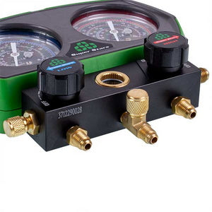 Манометричний колектор 2- вентильний Super Stars ST-B2801 + шланги 3шт.x900mm (R410A R32 R407C R134A)