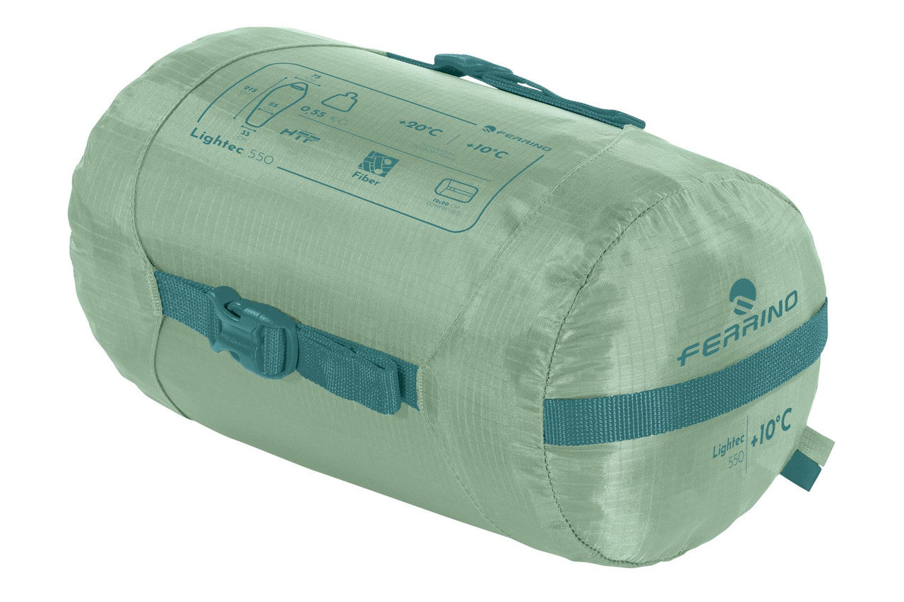 Спальний мішок Ferrino Lightec 550 +10°C Green (86153RVV)