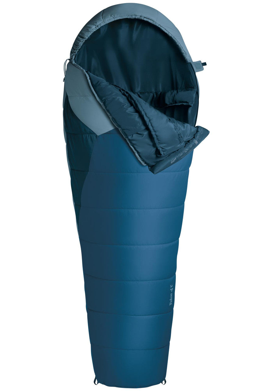Спальний мішок Ferrino Yukon +4°C Blue-Grey Left (86380RBGSX)