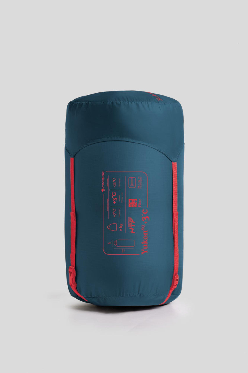 Спальний мішок Ferrino Yukon Square +3°C Rosso-Blue (86383RRB)