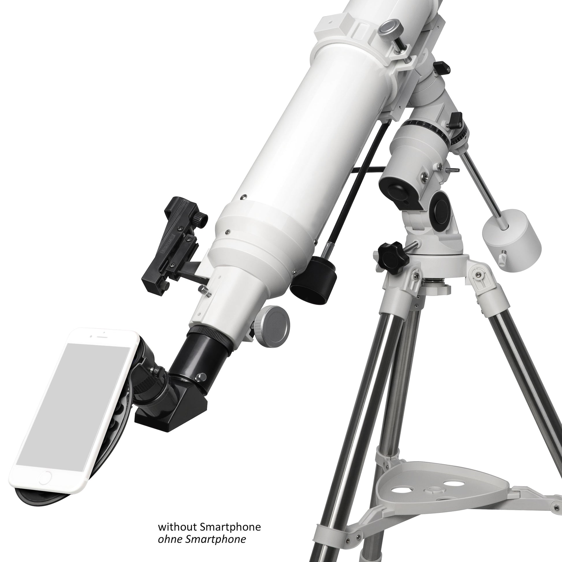 Телескоп Bresser First Light AR-102/1000 EQ3 з адаптером для смартфона (0115660)