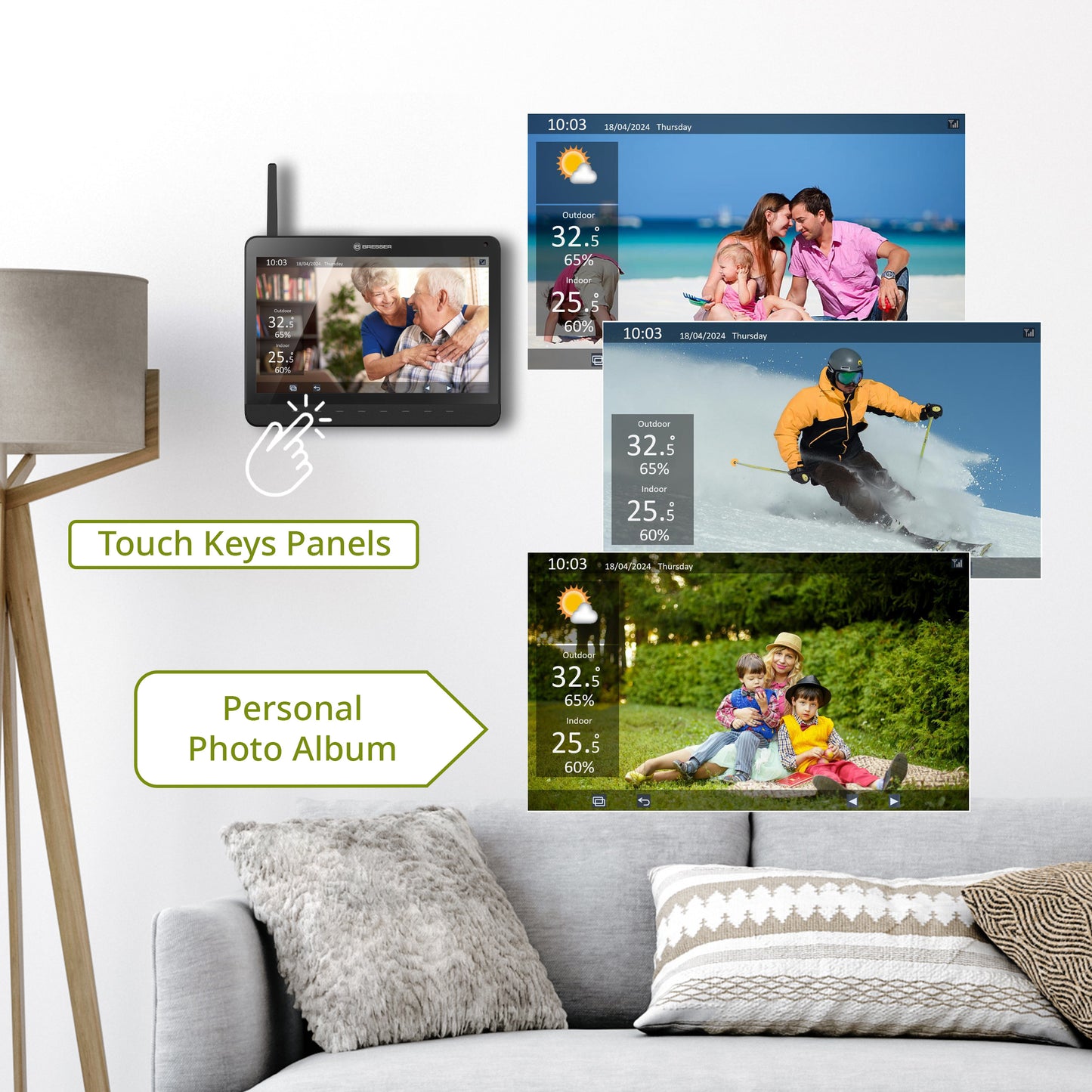 Метеостанція Bresser MeteoChamp 9-in-1 Wi-Fi Photo Frame (15196)