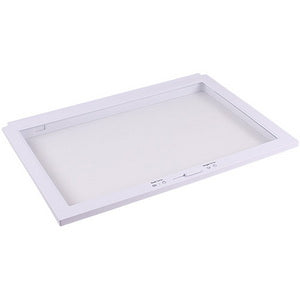 Полиця над ящиком для овочів у холодильник Samsung DA97-21093A 500x365mm (скляна, з обрамленням)