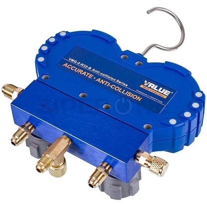 Манометричний колектор 2-вентильний VALUE VMG-2-R32В-NEW+шланги 3шт.x1500mm (R32 R410 R22)