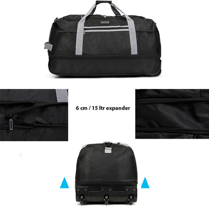 Сумка дорожня на колесах TravelZ Wheelbag Doubleloader foldable black (603096)