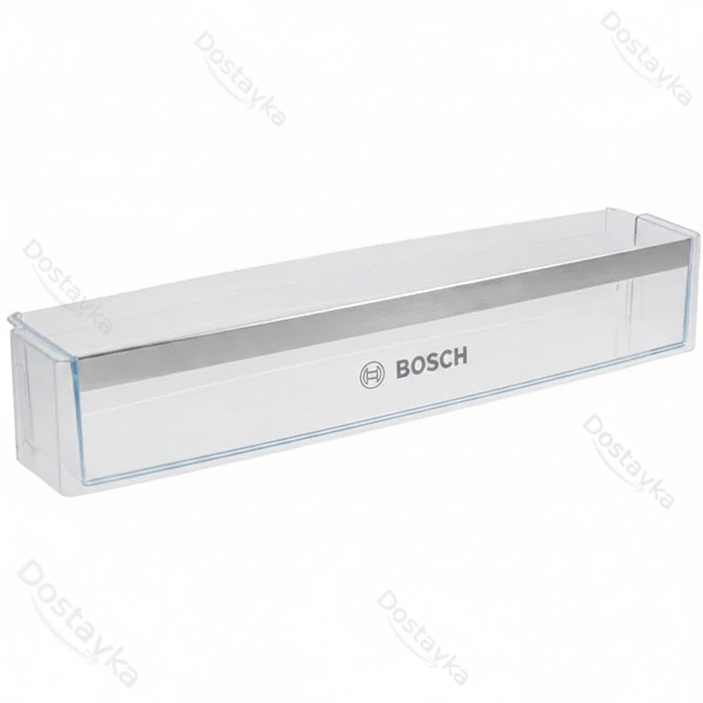Полка двери для бутылок в холодильник Bosch 00654424 570x125мм (с логотипом)
