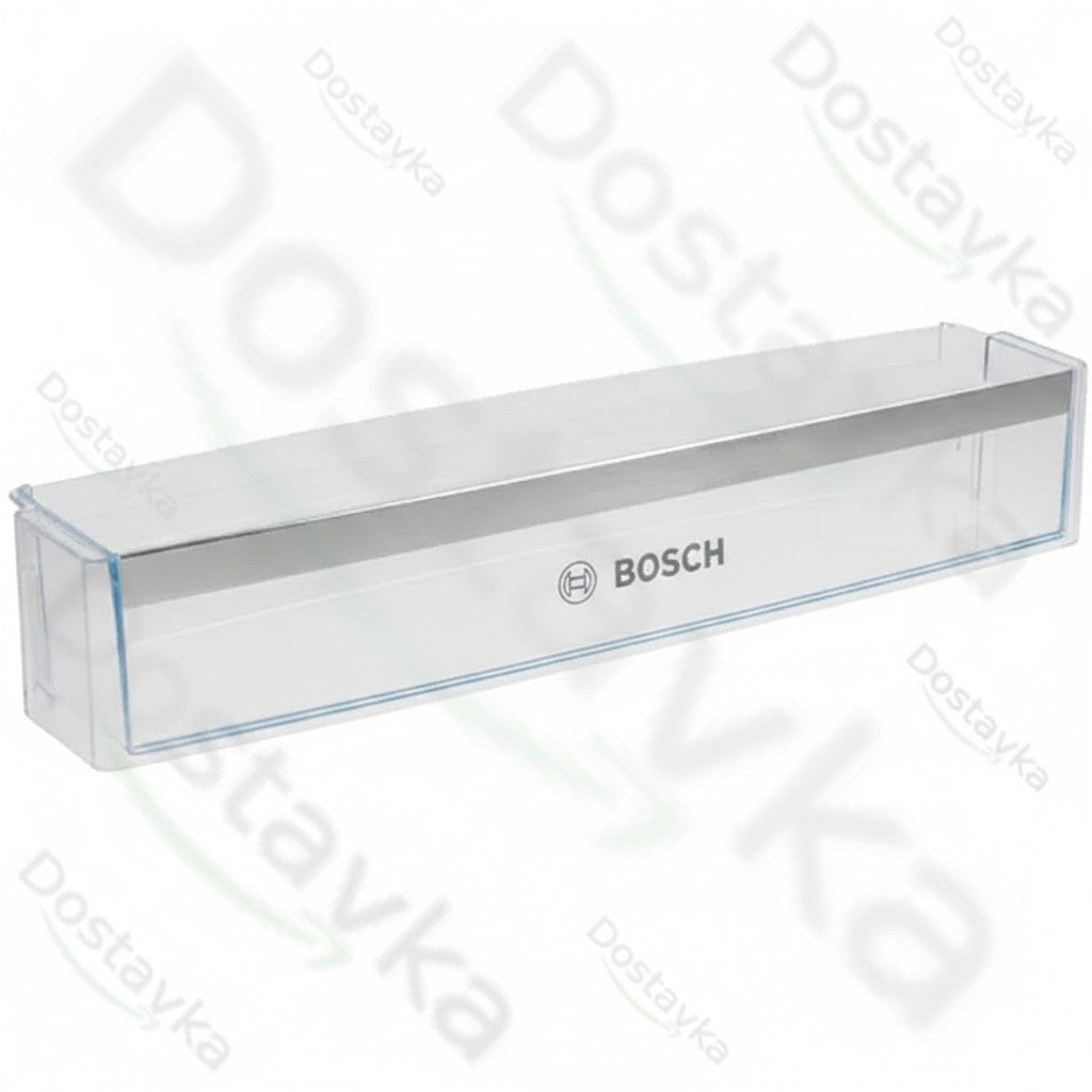 Полка двери для бутылок в холодильник Bosch 00654424 570x125мм (с логотипом)