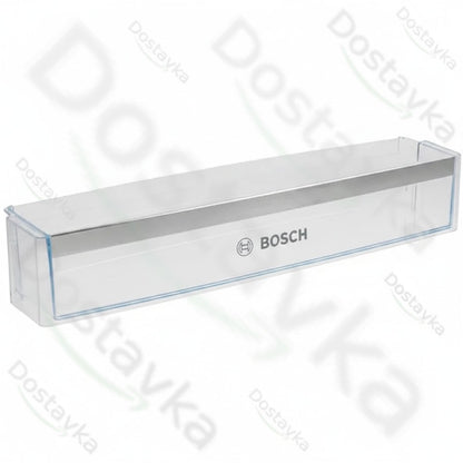 Полка двери для бутылок в холодильник Bosch 00654424 570x125мм (с логотипом)
