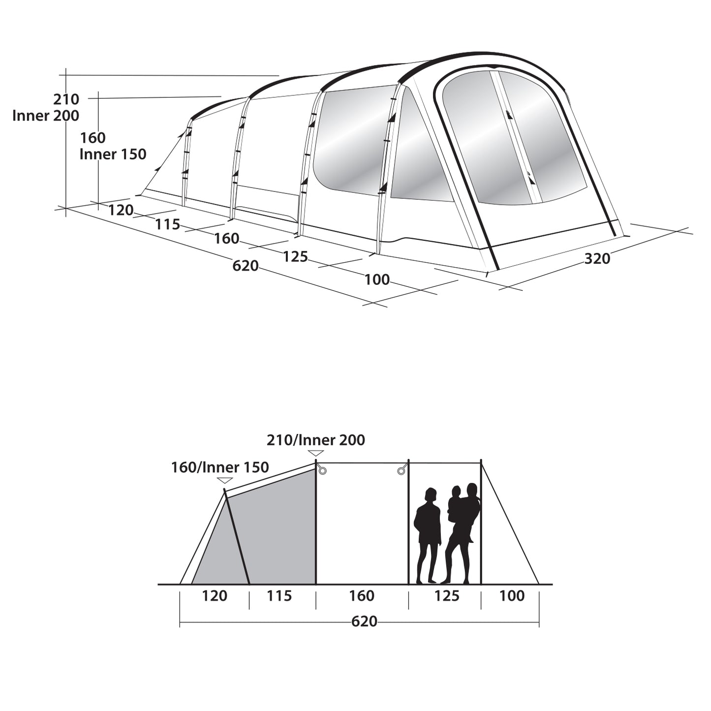 Намет Outwell Tent Collingwood 5 (111064)