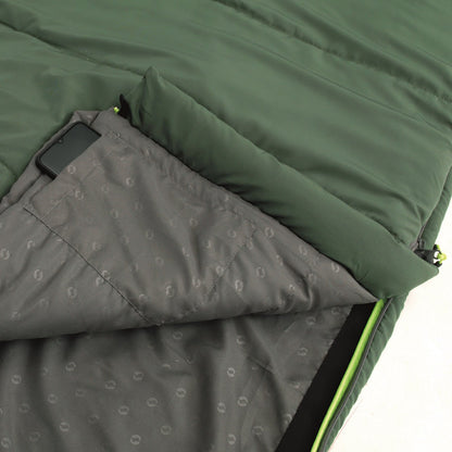 Спальний мішок Outwell Contour Lux XL Реверсивний/-1°C Green Left (230299)