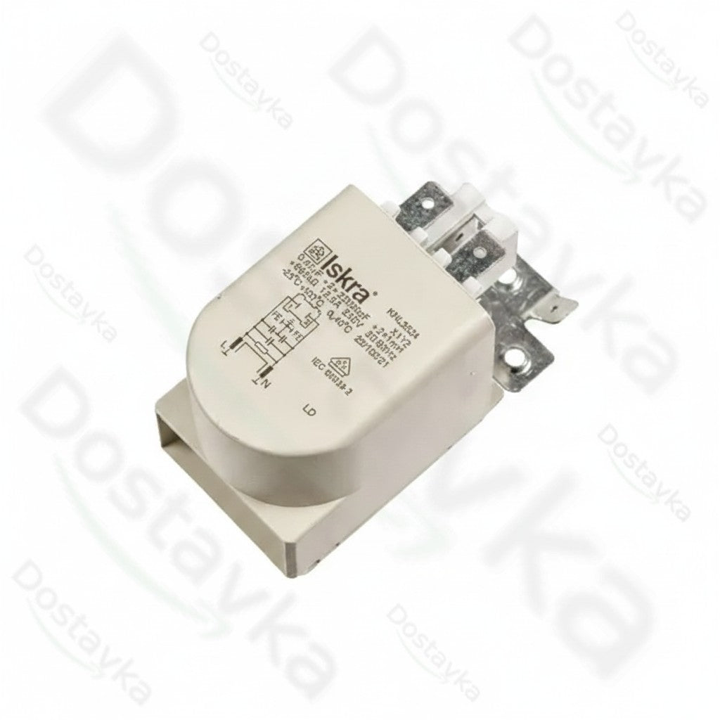 Атлант 908092001039 Сетевой фильтр Iskra KNL3524 I250V 12.5A для стиральной машины