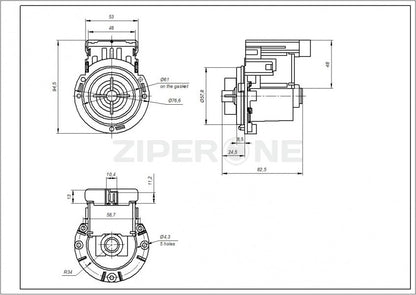 Сливной насос LEILI 35W BPX2-137 для стиральной машины Indesit