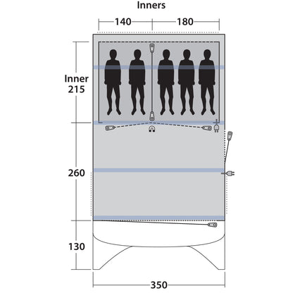 Палатка Outwell Avondale 5PA Green (111182)