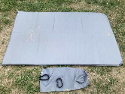 Килимок самонадувний Easy Camp Self-inflating Siesta Mat Double 10 cm Grey (300056)