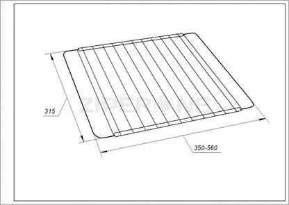 Универсальная Решетка 350-560x315mm для духовки