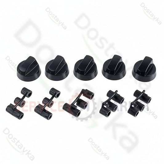 Набор универсальных ручек регулирования (5 штук) плиты с переходниками