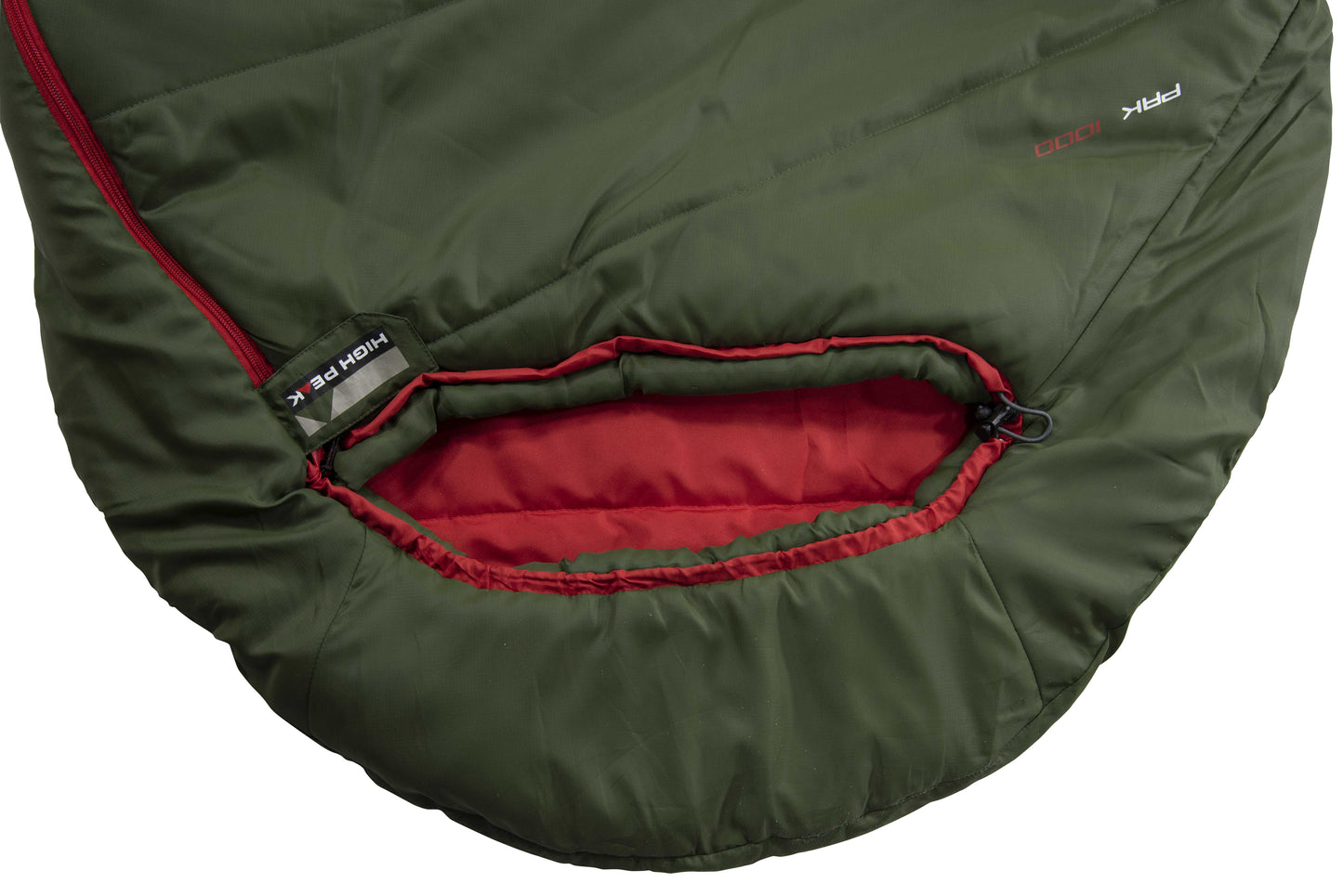 Спальний мішок High Peak Pak 1000/+4°C Green/Red Left (23250)