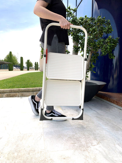 Лестниця Rolser Taburete M/10 UNE 2 щаблі Blanco (MET003-1024)