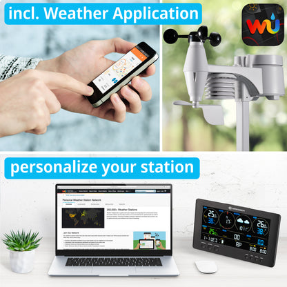 Метеостанція Bresser Professional WIFI Weather Centre 7in1 (WSX3001C)