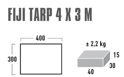 Тент High Peak Fiji Tarp 4 x 3 m Grey (10022)