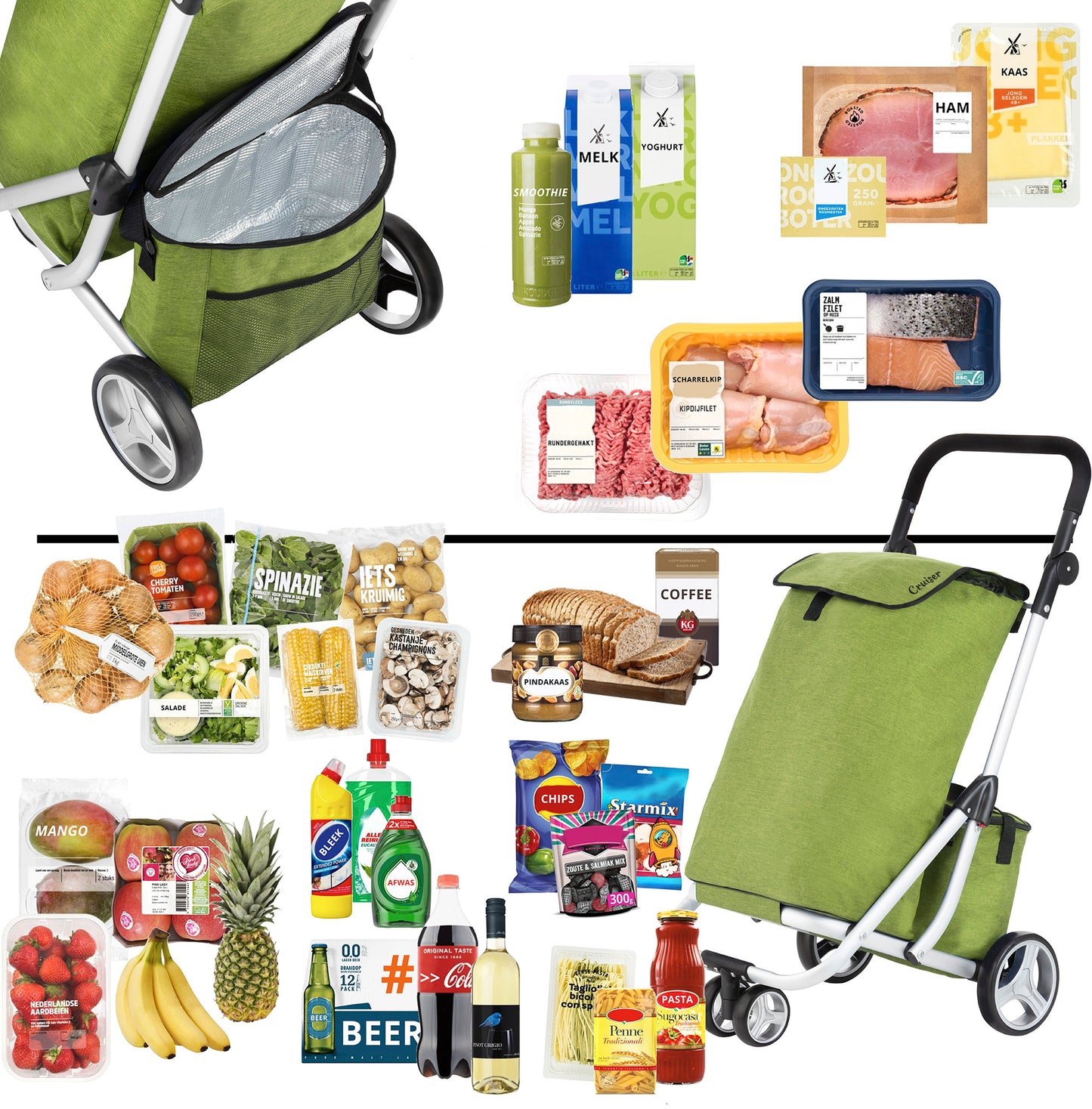 Сумка-візок ShoppingCruiser 3 Wheels Green (650071)