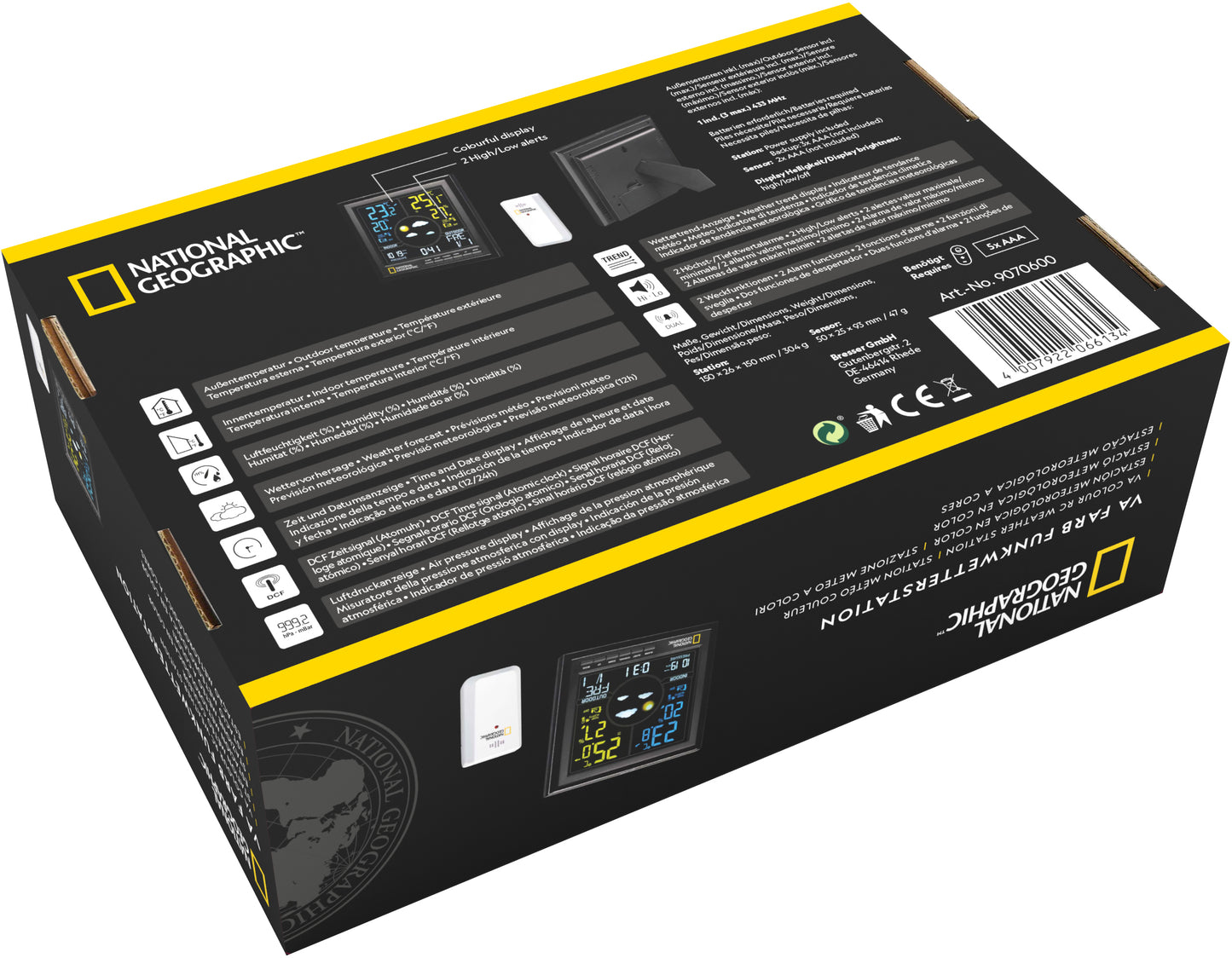 Метеостанція National Geographic VA Colour (Black) (9070600)