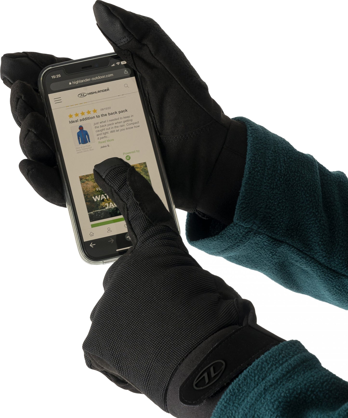 Рукавички водонепроникні Highlander Aqua-Tac Waterproof Gloves Black L (GL095-BK-L)