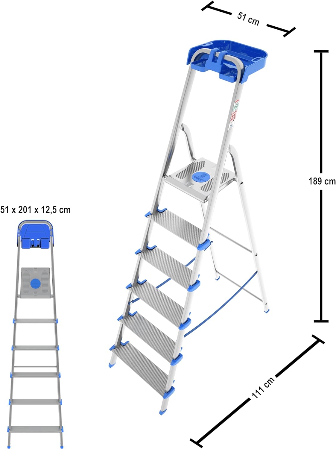 Лестница Colombo Atlantica 6 щаблів (S112A06P)