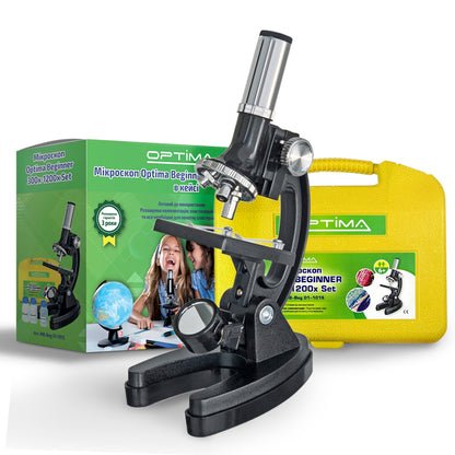 Мікроскоп Optima Beginner 300x-1200x подарунковий набір (MB-beg 01-101S)
