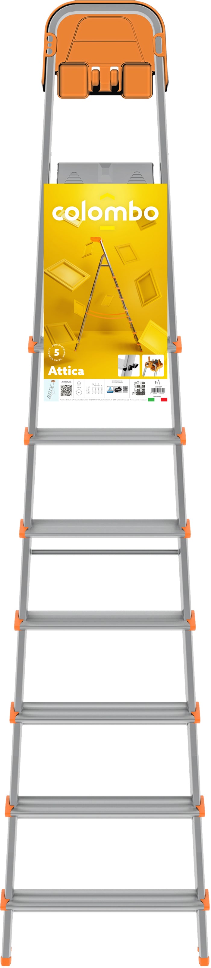 Драбина Colombo Attica 8 щаблів (S108A08P)