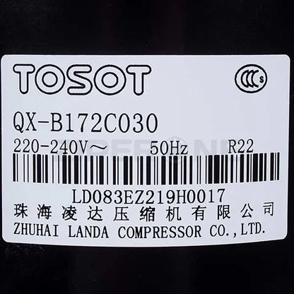 Компрессор 9" QX-B172C030, R-22, 220-240V, 50Hz Tosot для кондиционера