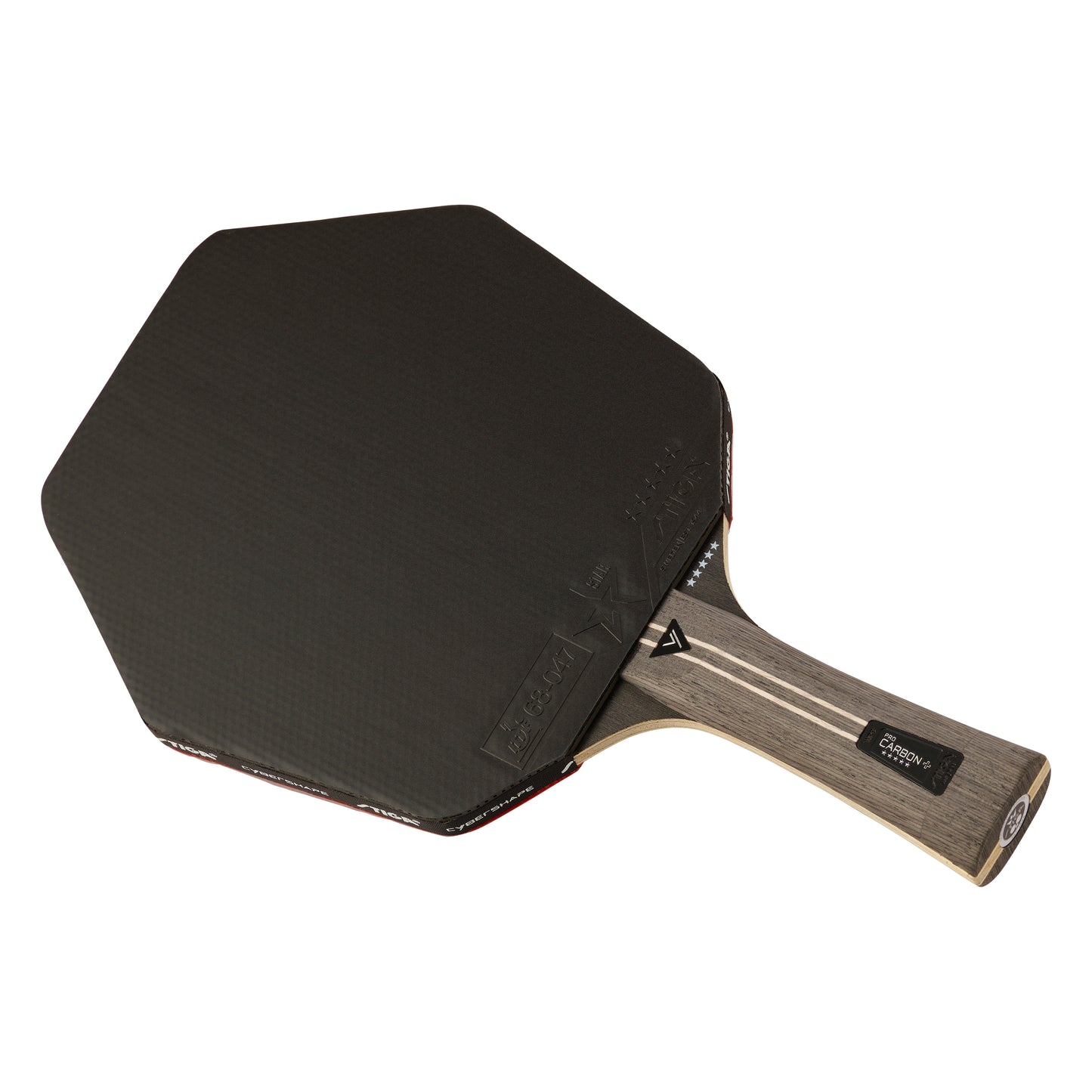 Ракетка для настільного тенісу Stiga Pro Carbon Plus Cybershape 5 Star FL (1215-0401-35)