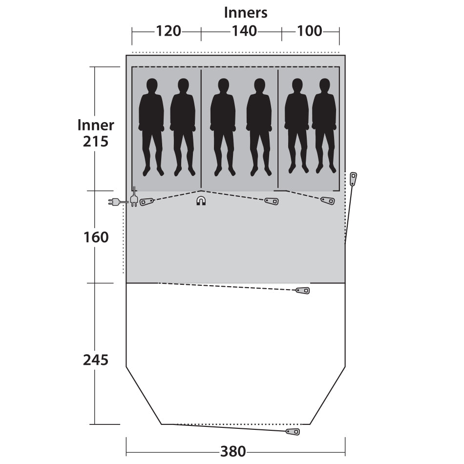 Намет Outwell Norwood 6 Green (111214)