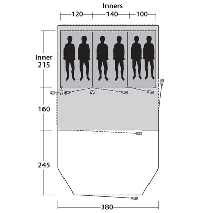 Намет Outwell Norwood 6 Green (111214)