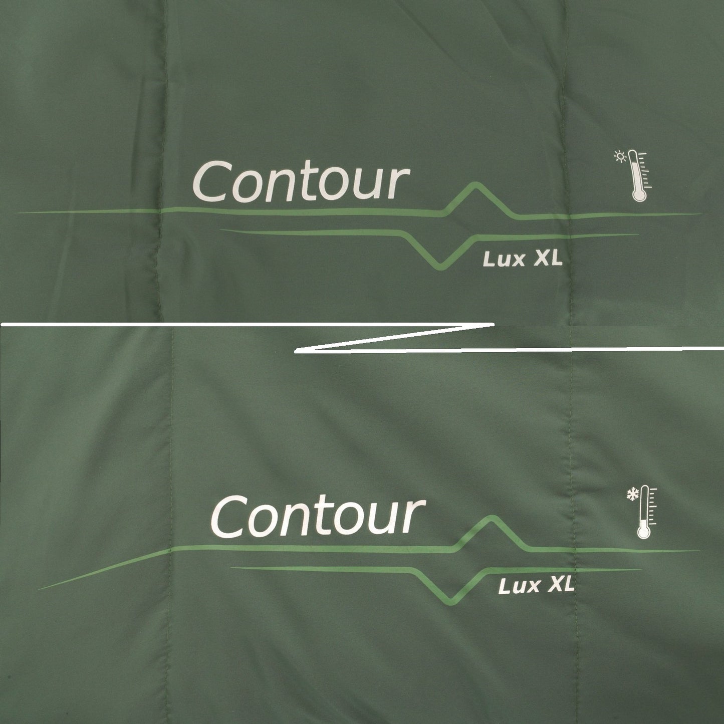 Спальний мішок Outwell Contour Lux XL Реверсивний/-1°C Green Left (230299)