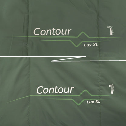 Спальний мішок Outwell Contour Lux XL Реверсивний/-1°C Green Left (230299)