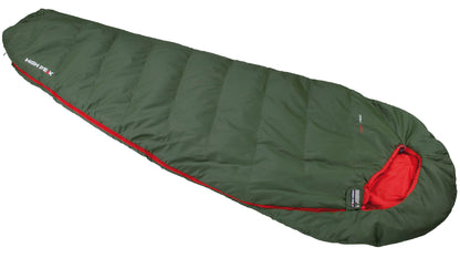 Спальний мішок High Peak Pak 1000/+4°C Green/Red Left (23250)