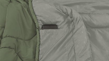 Спальний мішок Outwell Pine/+2°C Olive Green Left (230344)
