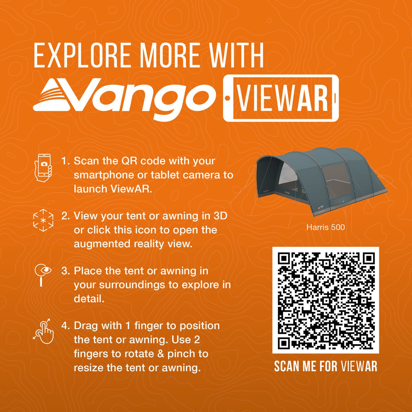 Палатка п'ятимісна Vango Harris 500 Mineral Green (TETHARRIS000002)