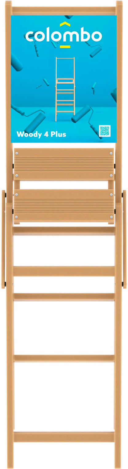 Лестница Colombo Woody Plus 4 щаблі (S130LL4W)