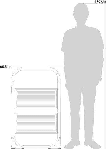 Лестниця Rolser Taburete M/10 UNE 2 щаблі Blanco (MET003-1024)
