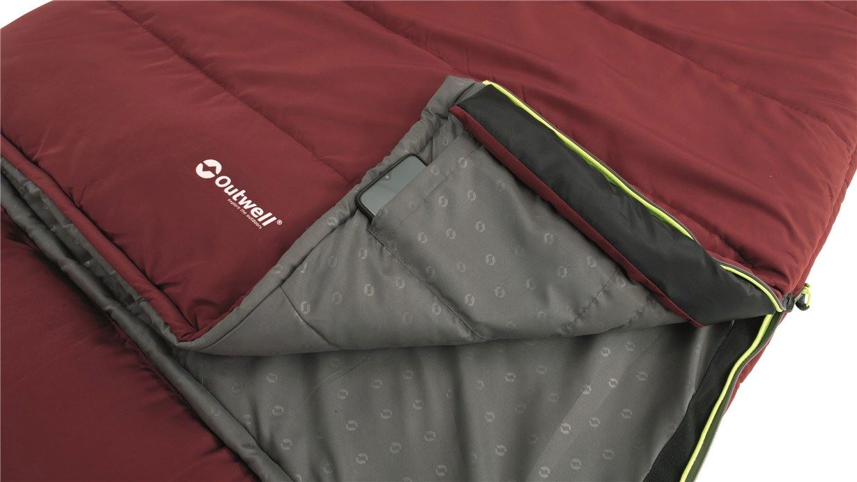 Спальний мішок Outwell Contour Lux Reversible/-3°C Red Right (230383)