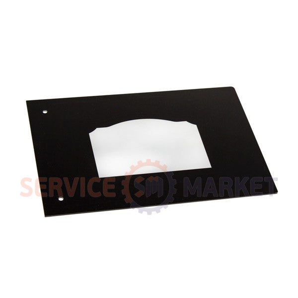 Скло дверей зовнішнє (старого зразка) для НВЧ-печі 370x255mm Gorenje