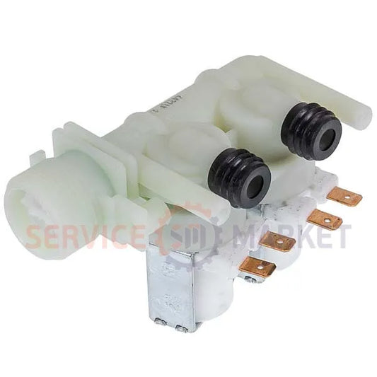 Клапан стиральной машины Ariston, Indesit C00066518 2WAY/90/10 мм двойной с клеммами
