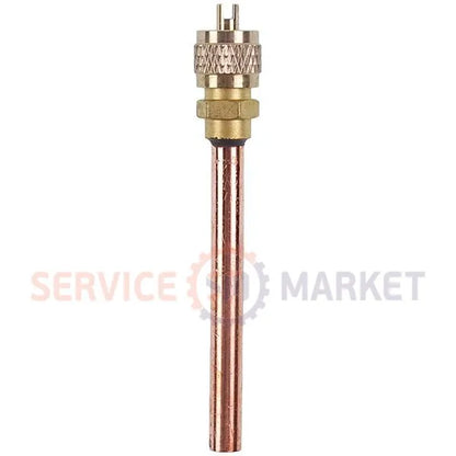 Заправочный штуцер клапан Шредера с трубкой 6mm (1/4") под пайку